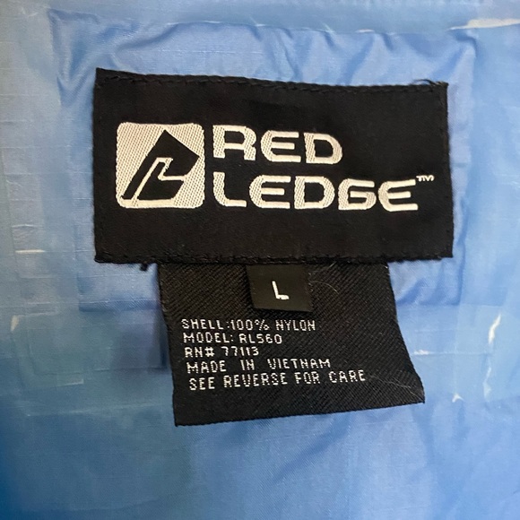 Red Ledge packable Rain Jacket, L - Picture 5 of 11